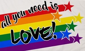 All You Need Is Love Flag 90x150cm