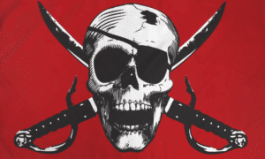 Crimson Pirate Flag