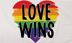 Love Wins Flag 90x150cm