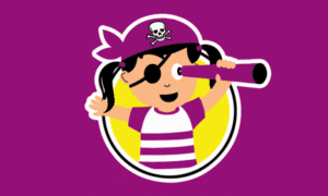 Pirate Child Girl Flag