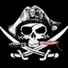 Pirate Jolly Roger With Knife Flag