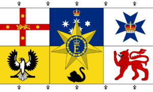 Queens Personal Australian Flag