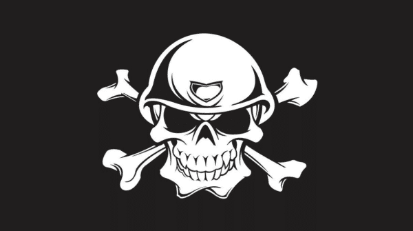 Rebel Helmet Punk Pirate Flag