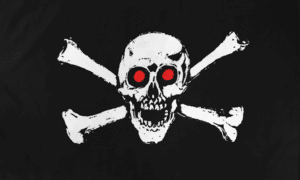 Red Eyes Pirate Flag